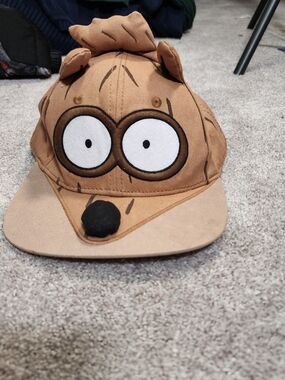 Cartoon Network Brown Character Cap with Big White Eyes